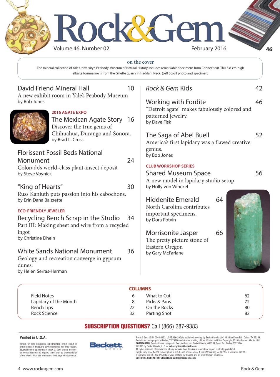 Rock&Gem Magazine Preview Pages