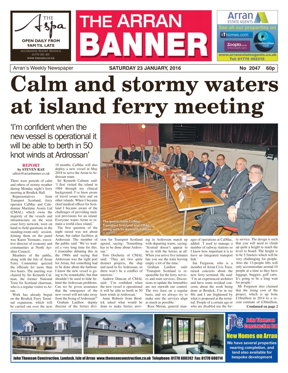 Arran Banner Preview Pages