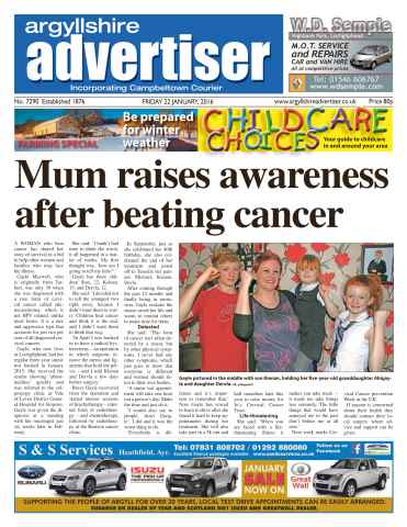 Argyllshire Advertiser issue 22 January 2016