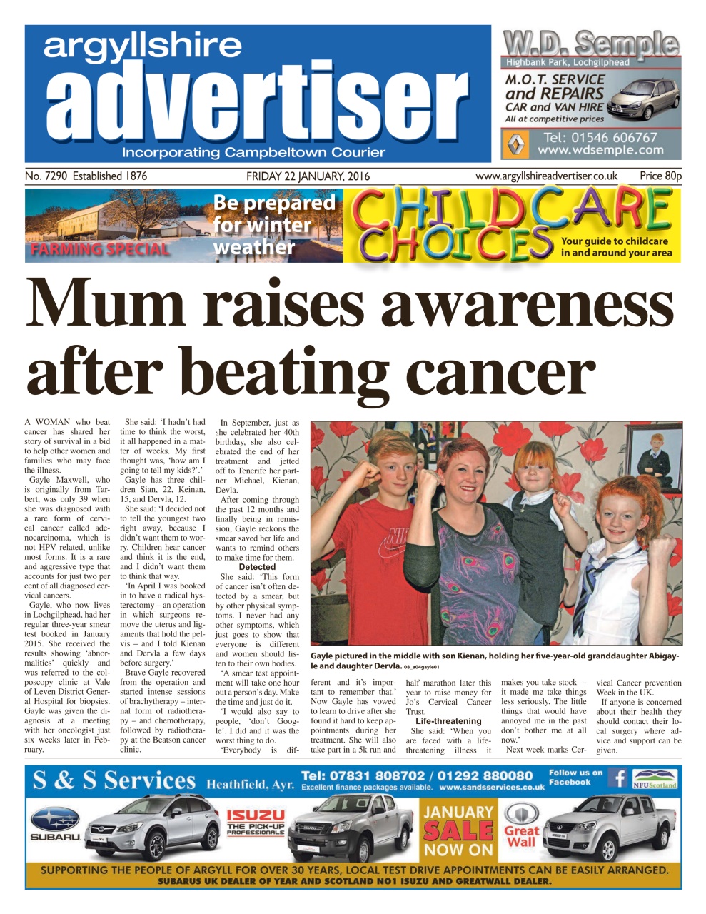 Argyllshire Advertiser Preview Pages