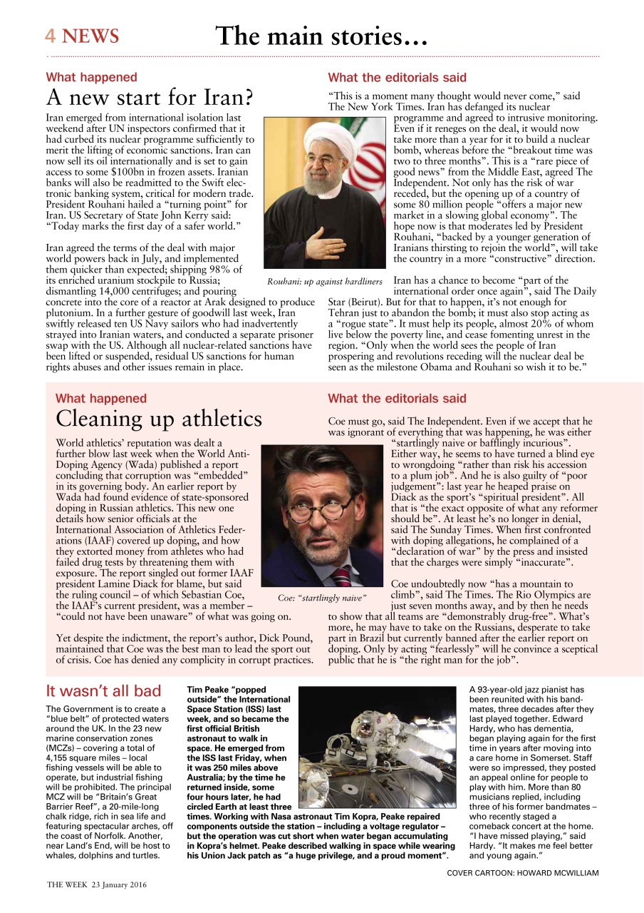 The Week Preview Pages
