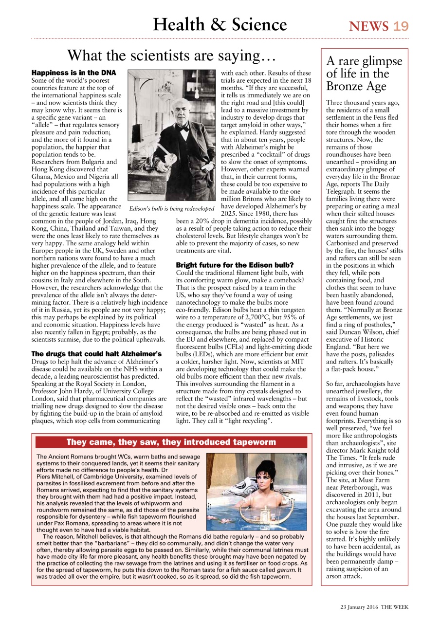 The Week Preview Pages