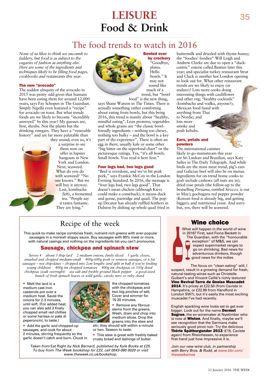 The Week Preview Pages