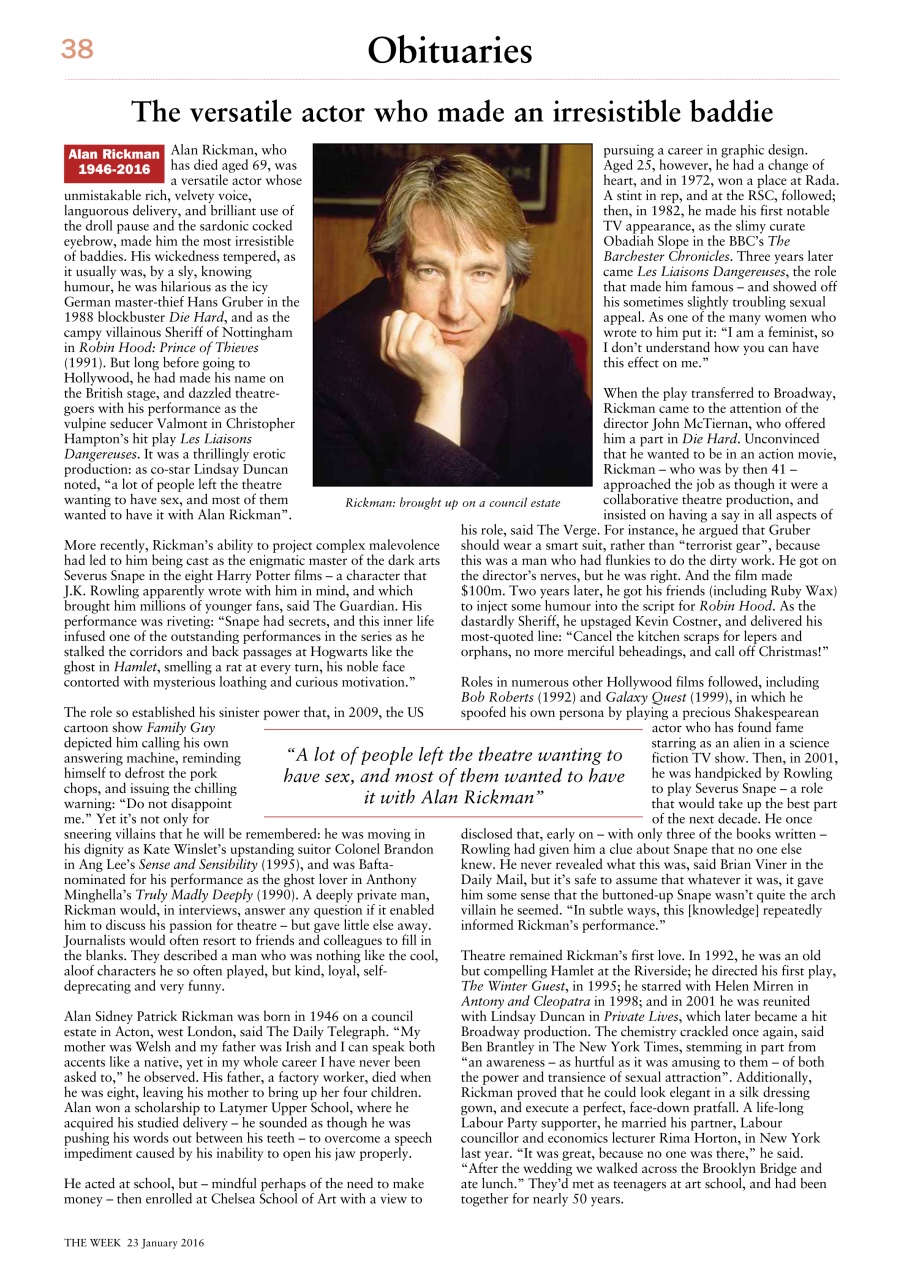 The Week Preview Pages
