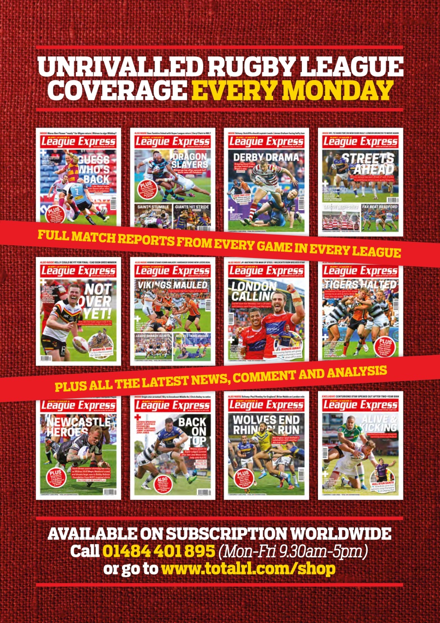 Rugby League World Preview Pages