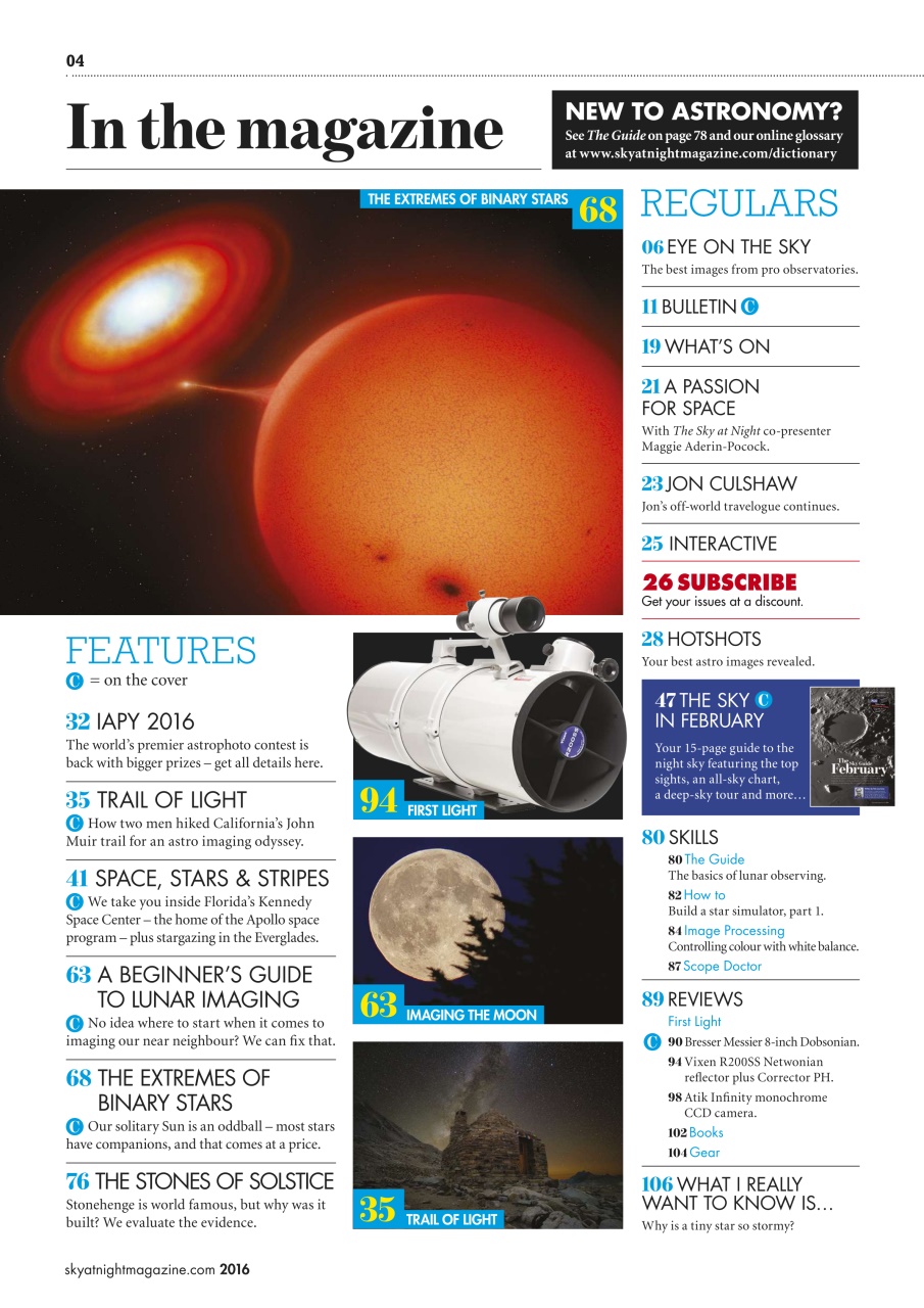 BBC Sky at Night Magazine Preview Pages