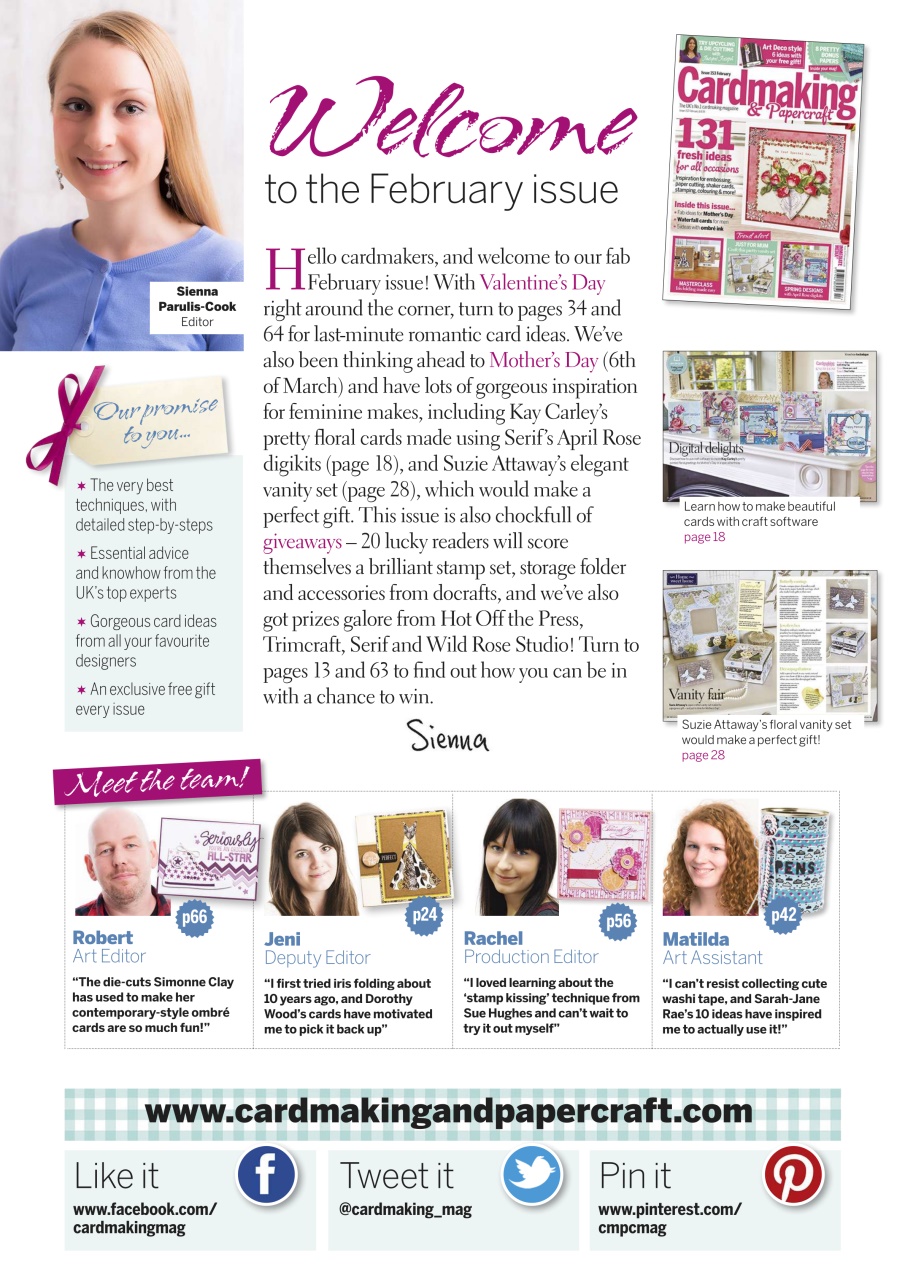 Cardmaking & Papercraft Preview Pages