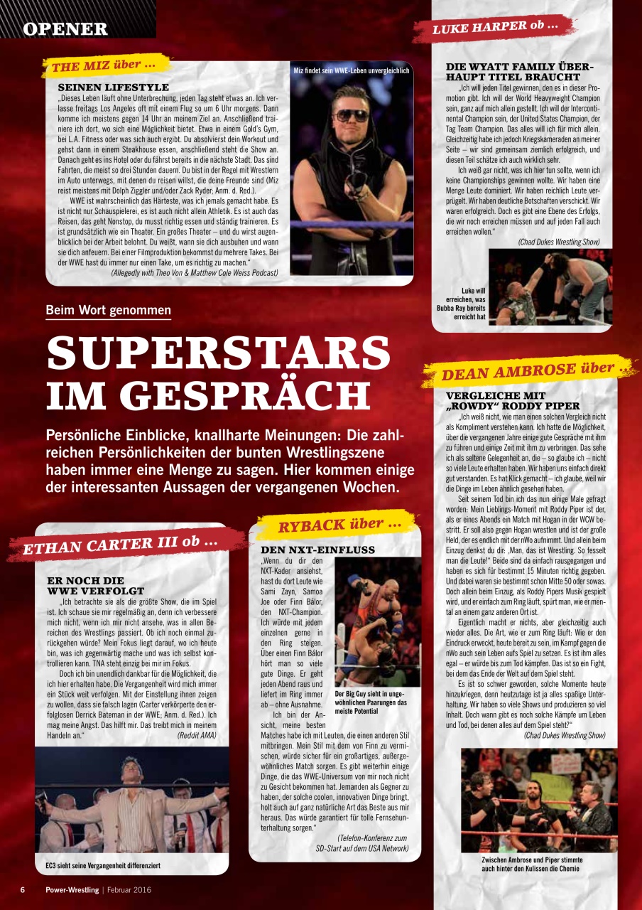 Power-Wrestling Preview Pages