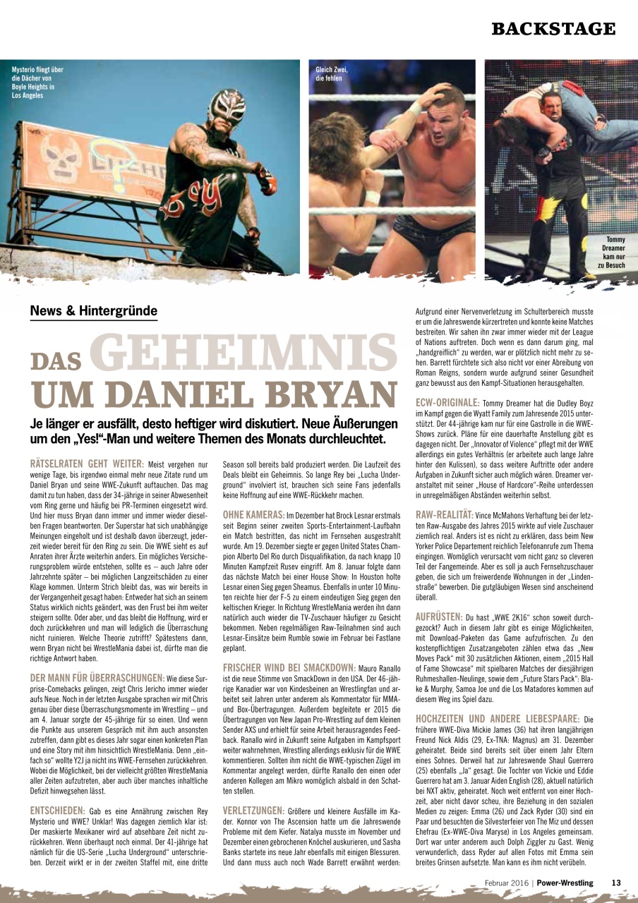Power-Wrestling Preview Pages