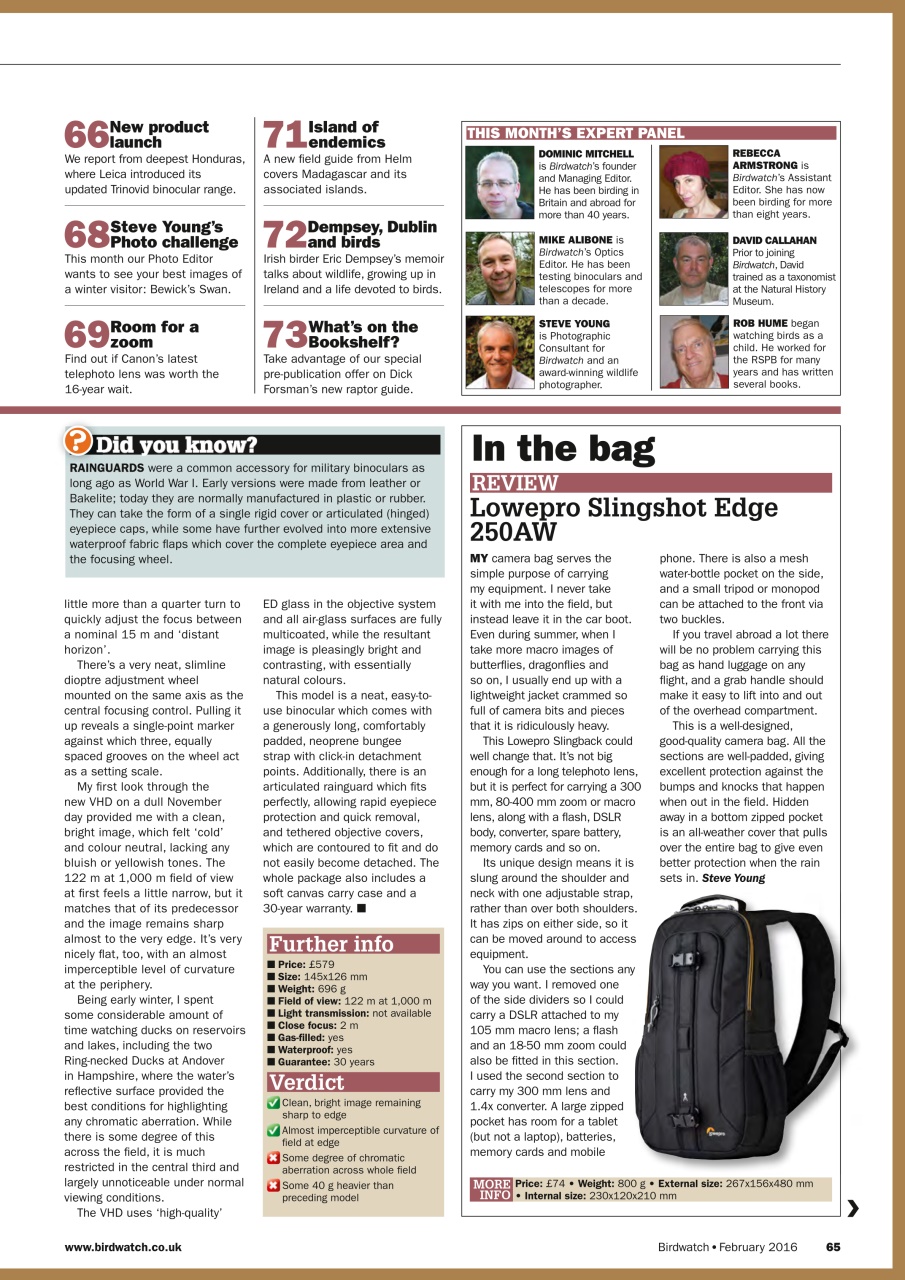 Birdwatch Magazine Preview Pages