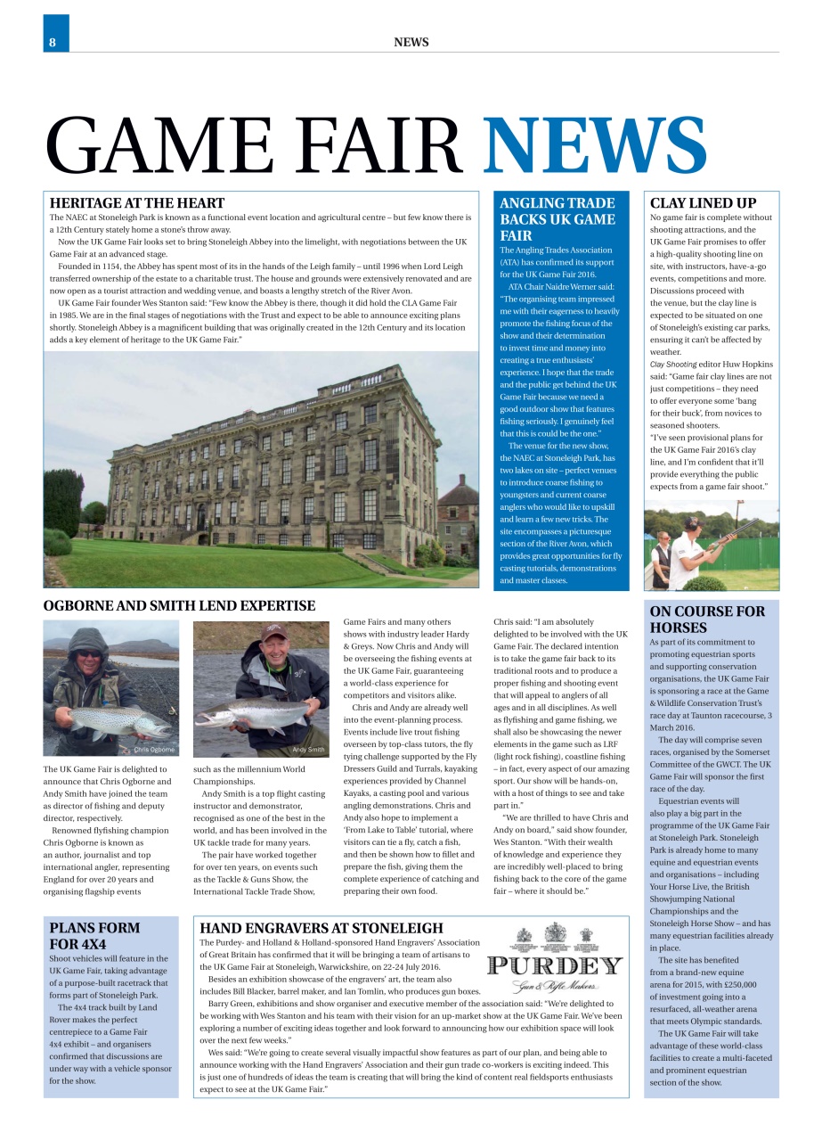 Clay Shooting Preview Pages