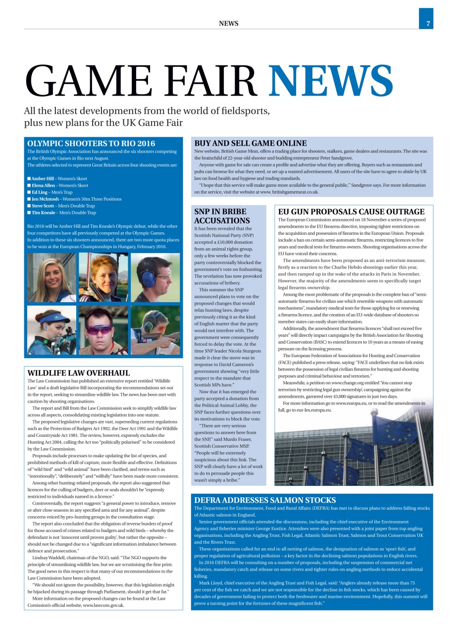 Sporting Rifle Preview Pages