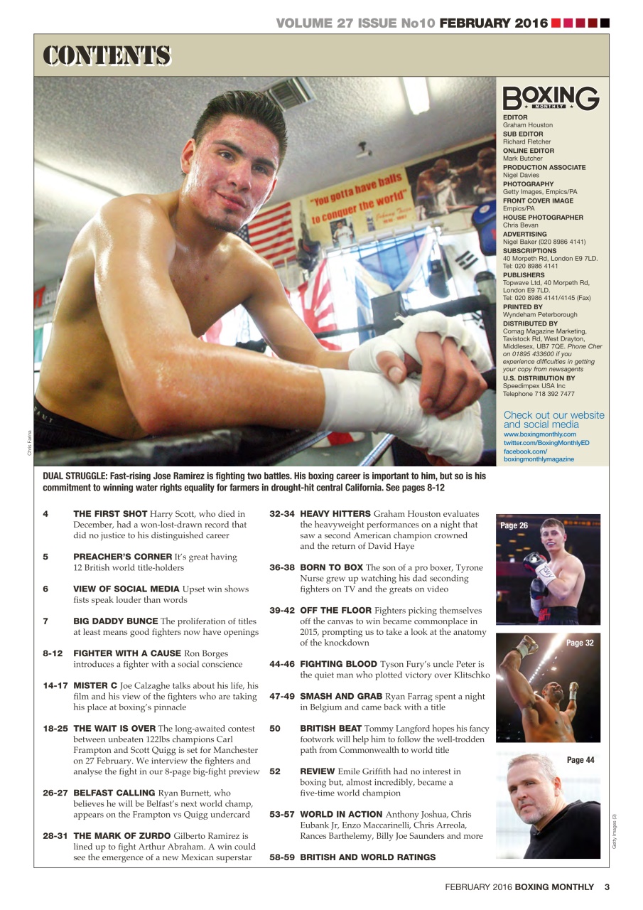 Boxing Monthly Preview Pages