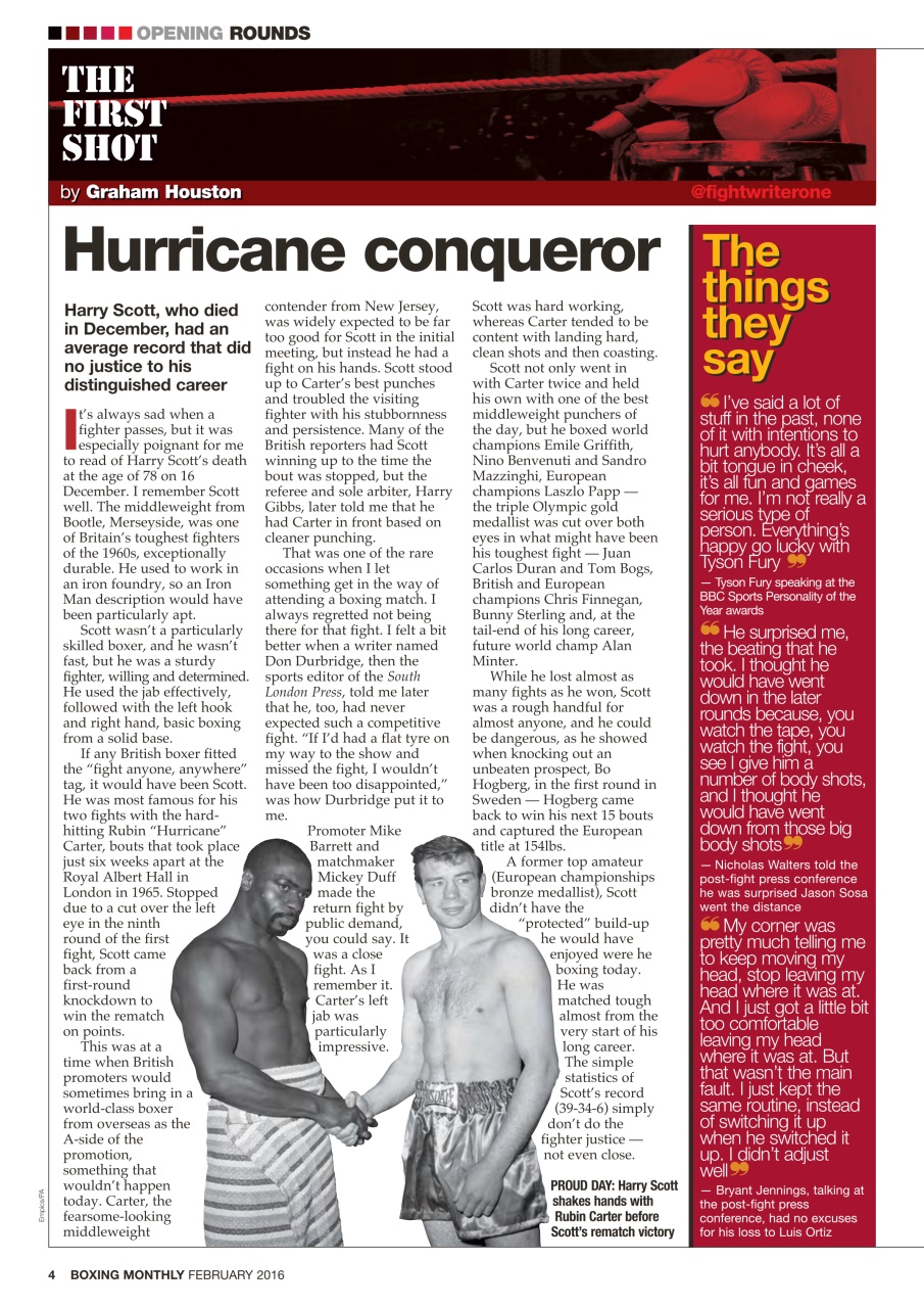 Boxing Monthly Preview Pages