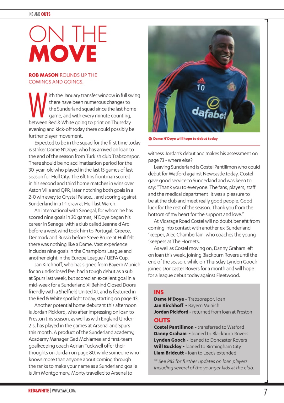 Sunderland FC Preview Pages