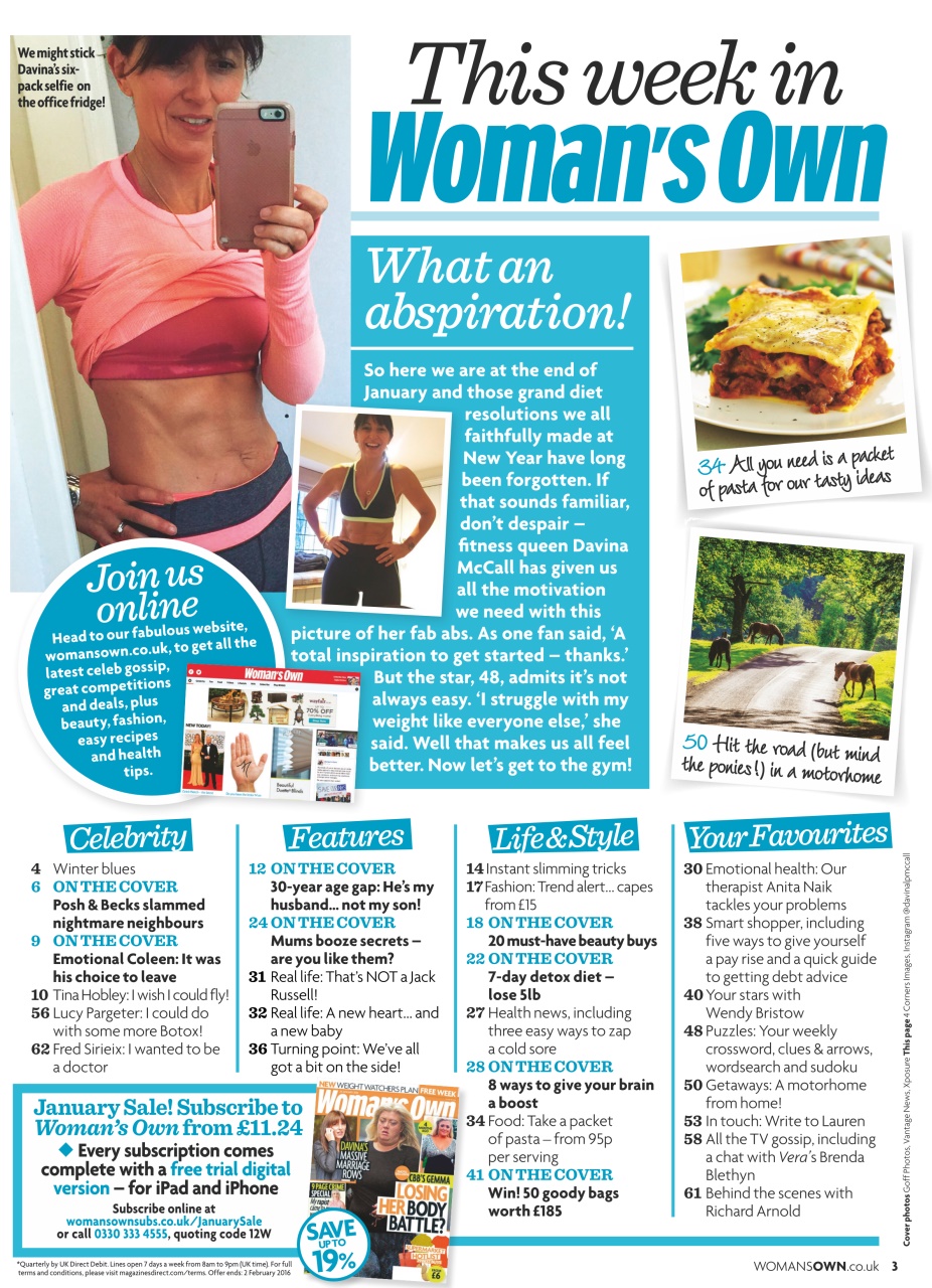 Woman's Own Preview Pages