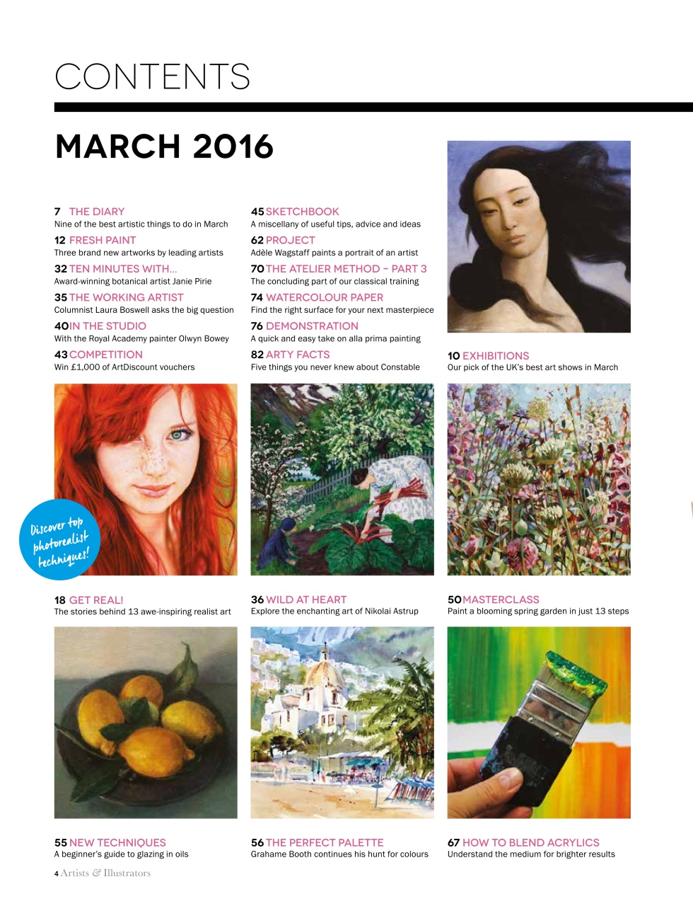Artists & Illustrators Preview Pages