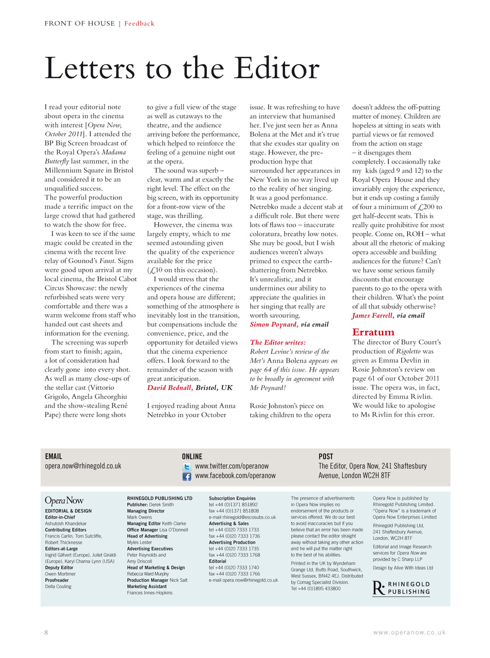 Opera Now Preview Pages