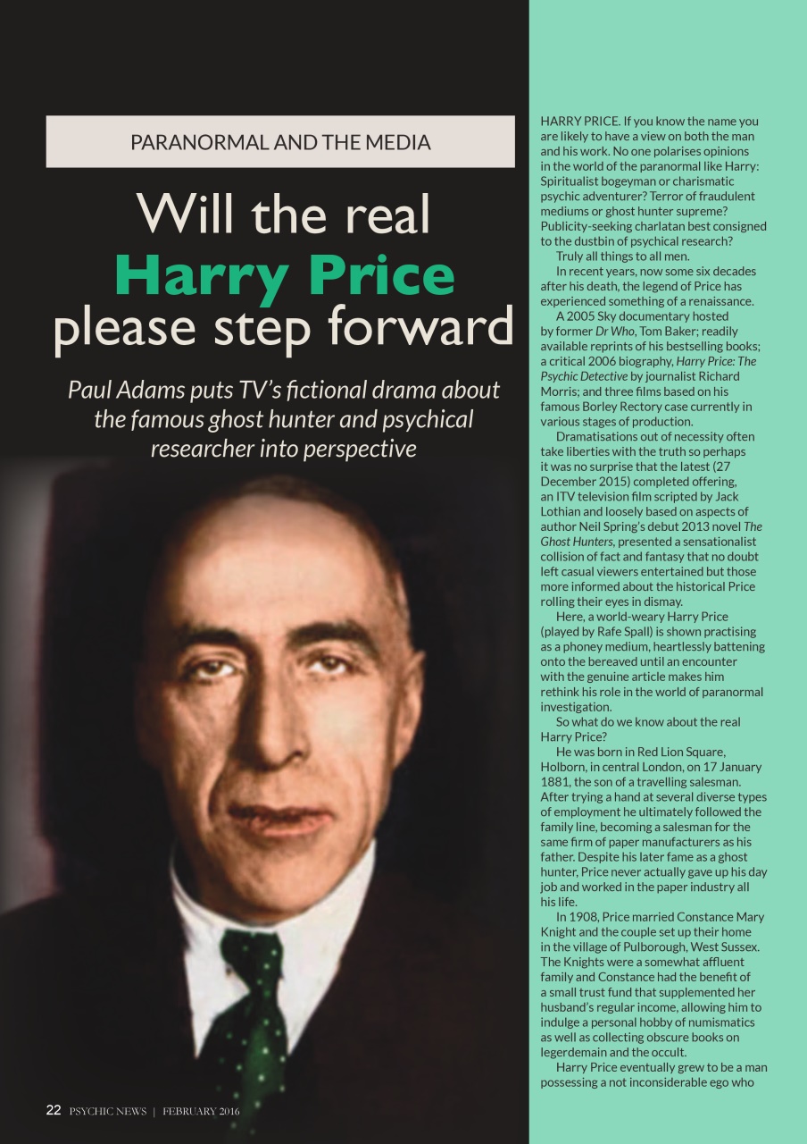 Psychic News Preview Pages