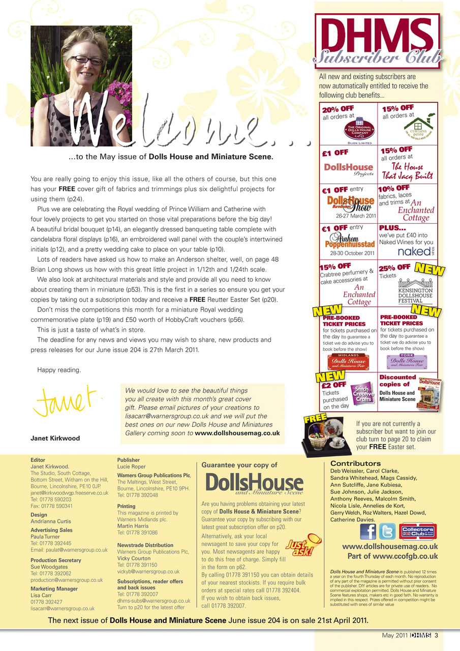 Dolls House and Miniature Scene Preview Pages