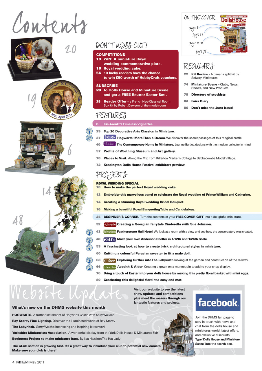 Dolls House and Miniature Scene Preview Pages