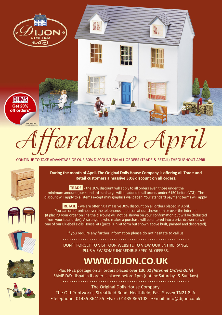 Dolls House and Miniature Scene Preview Pages