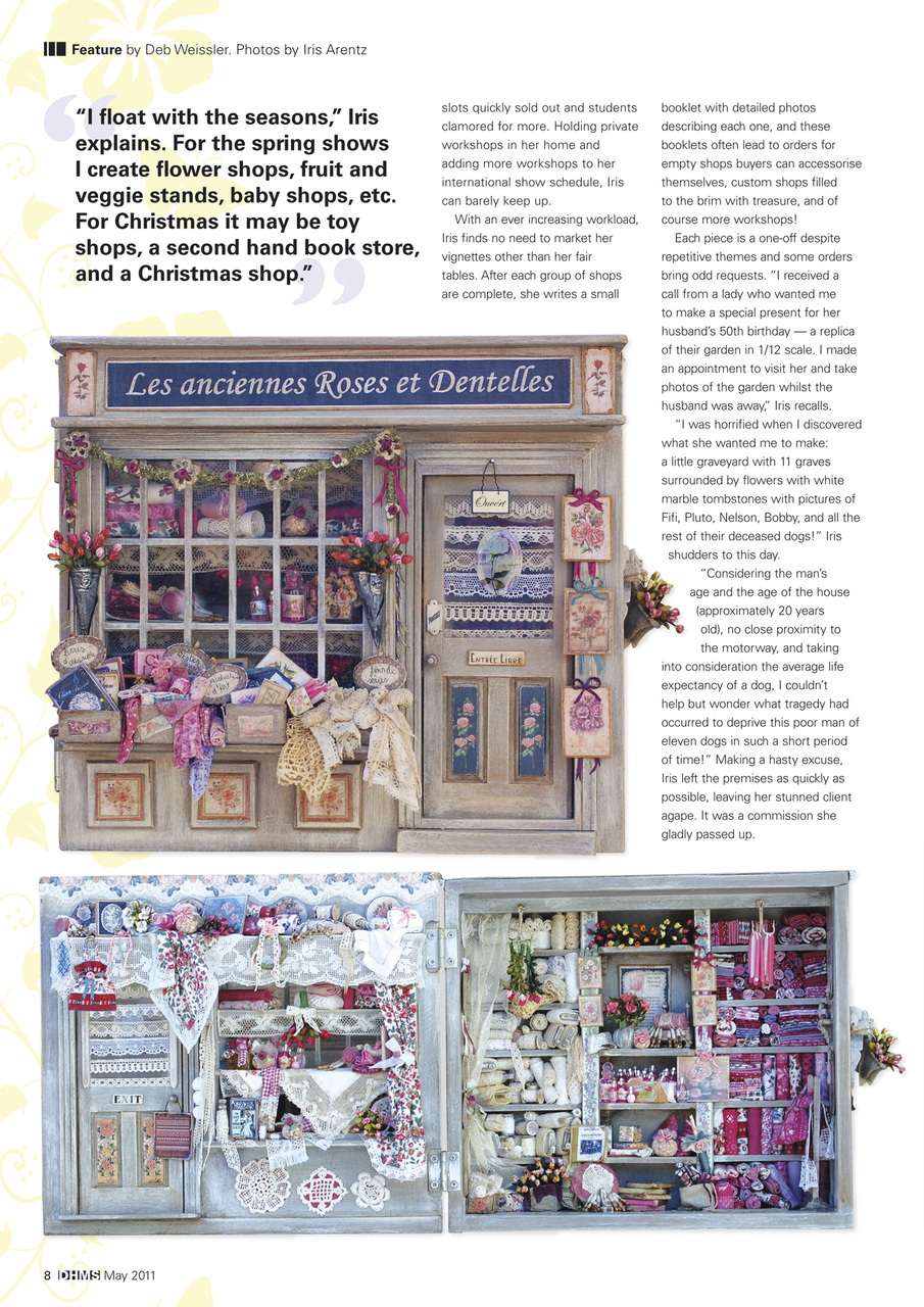 Dolls House and Miniature Scene Preview Pages