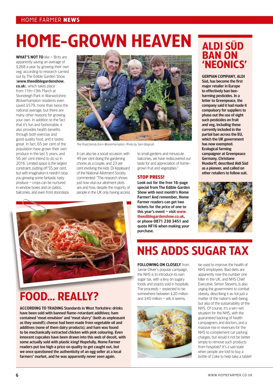 Home Farmer Magazine Preview Pages