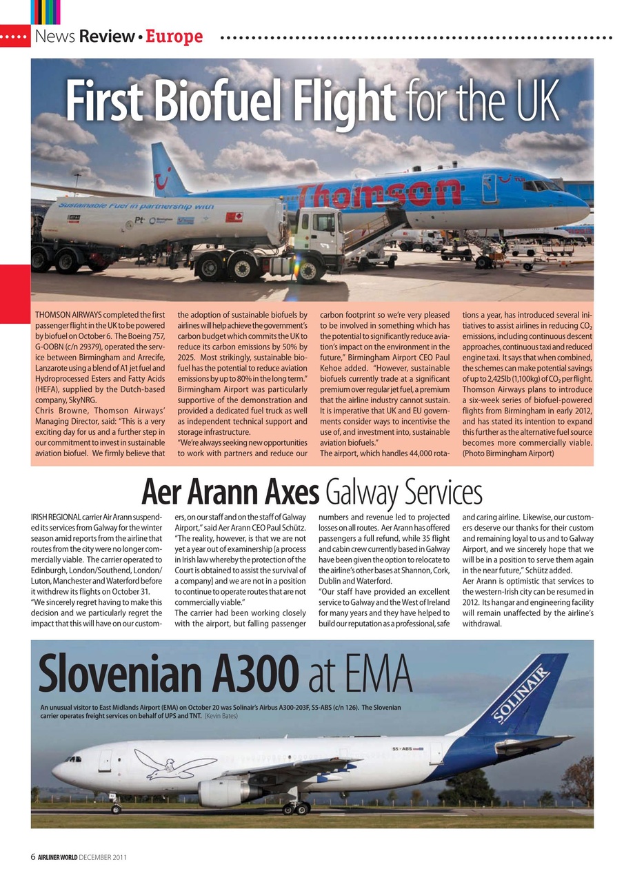 Airliner World Preview Pages