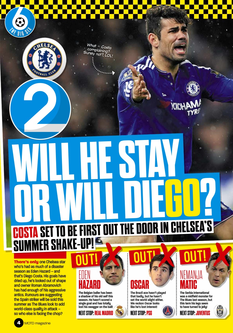 Match of the Day Preview Pages