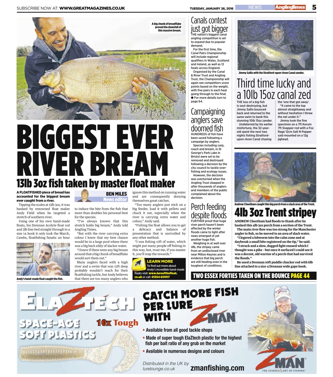 Angling Times Preview Pages
