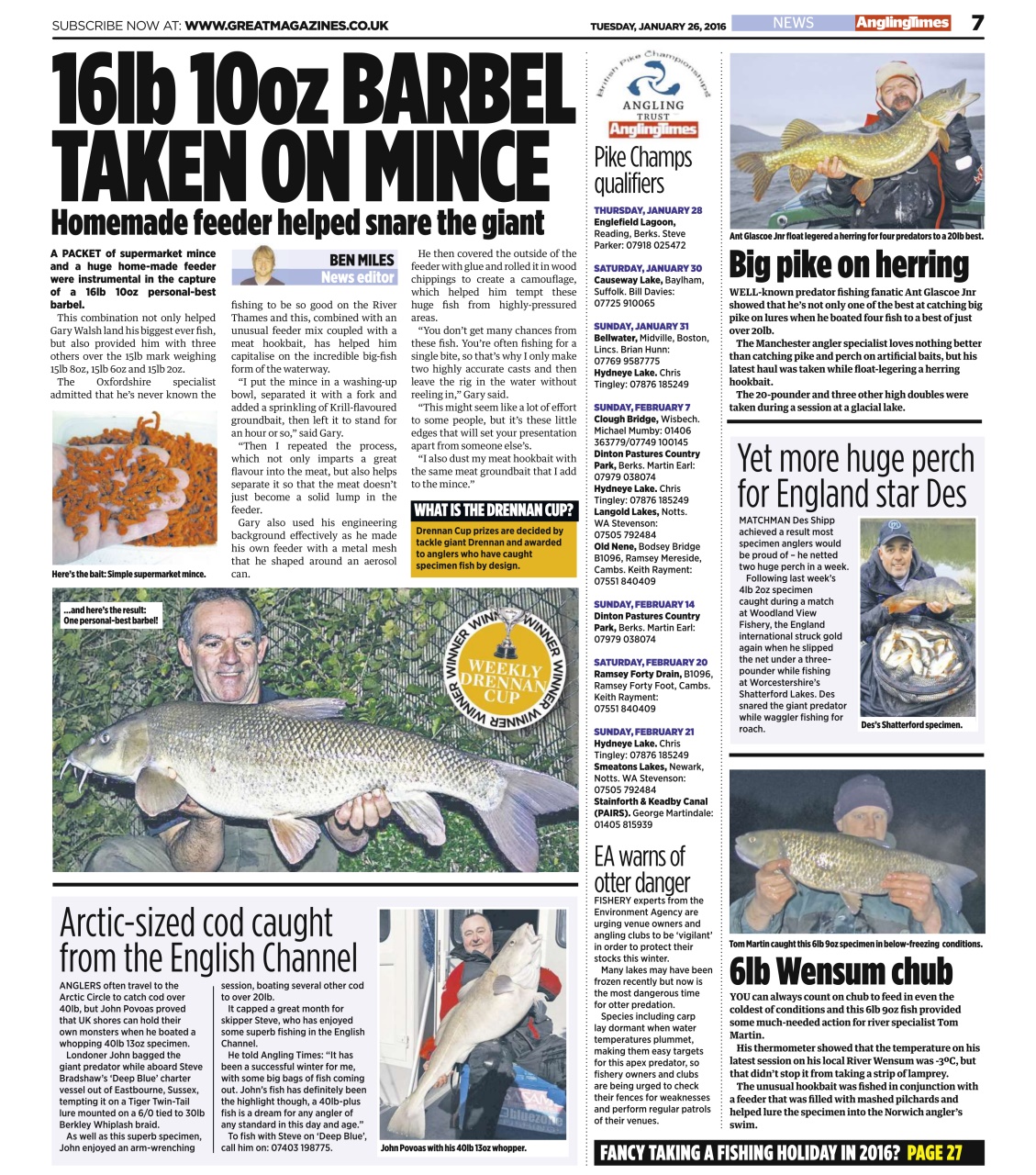 Angling Times Preview Pages
