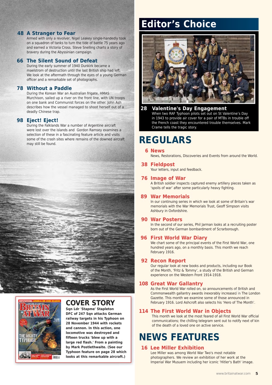 Britain at War Magazine Preview Pages