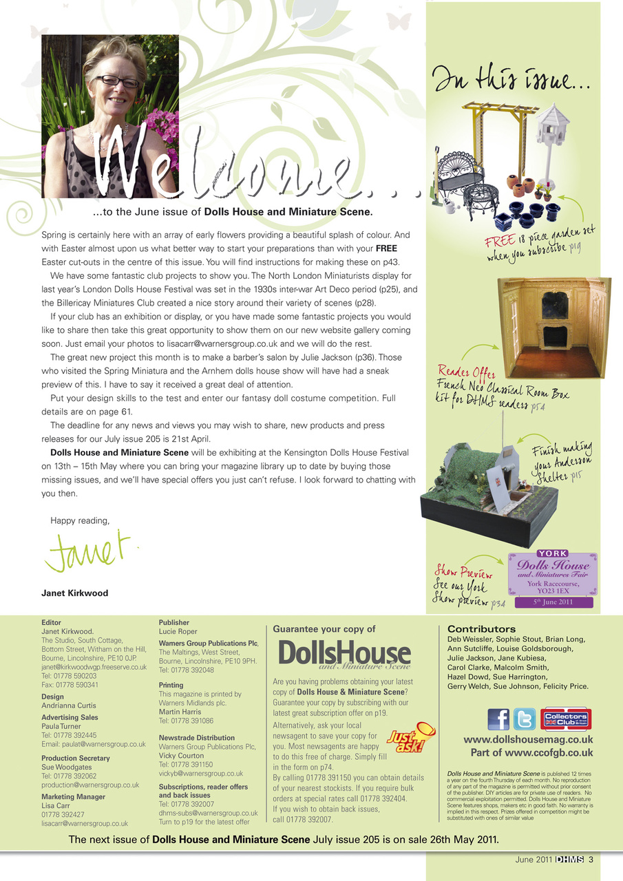 Dolls House and Miniature Scene Preview Pages