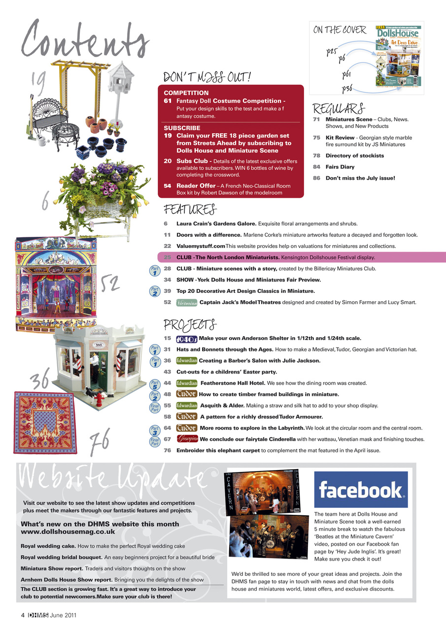 Dolls House and Miniature Scene Preview Pages