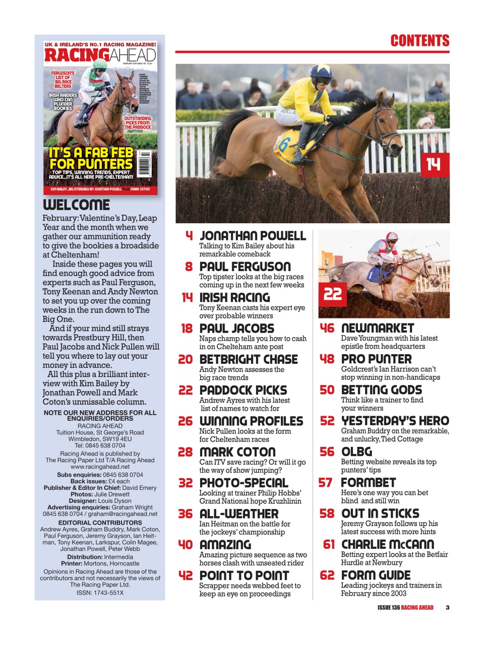 Racing Ahead Preview Pages