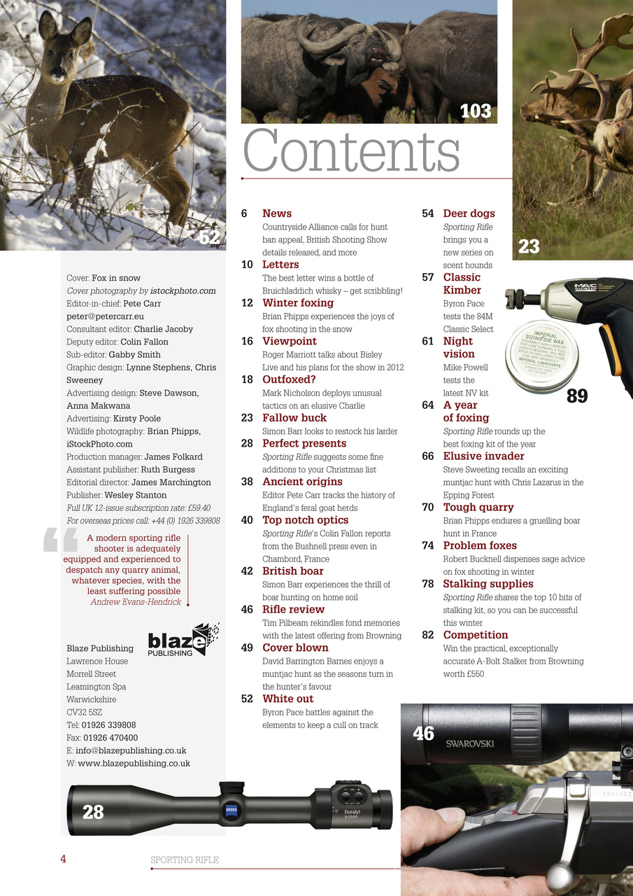 Sporting Rifle Preview Pages