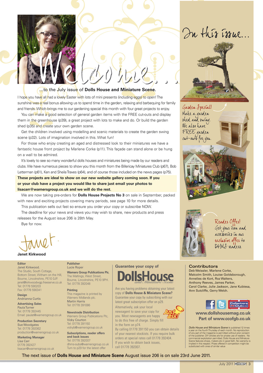Dolls House and Miniature Scene Preview Pages