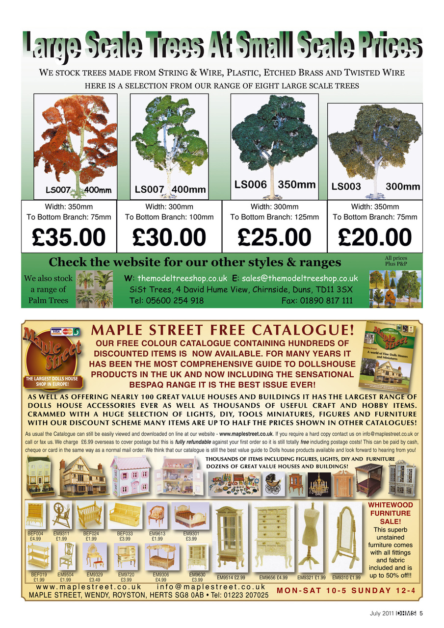 Dolls House and Miniature Scene Preview Pages