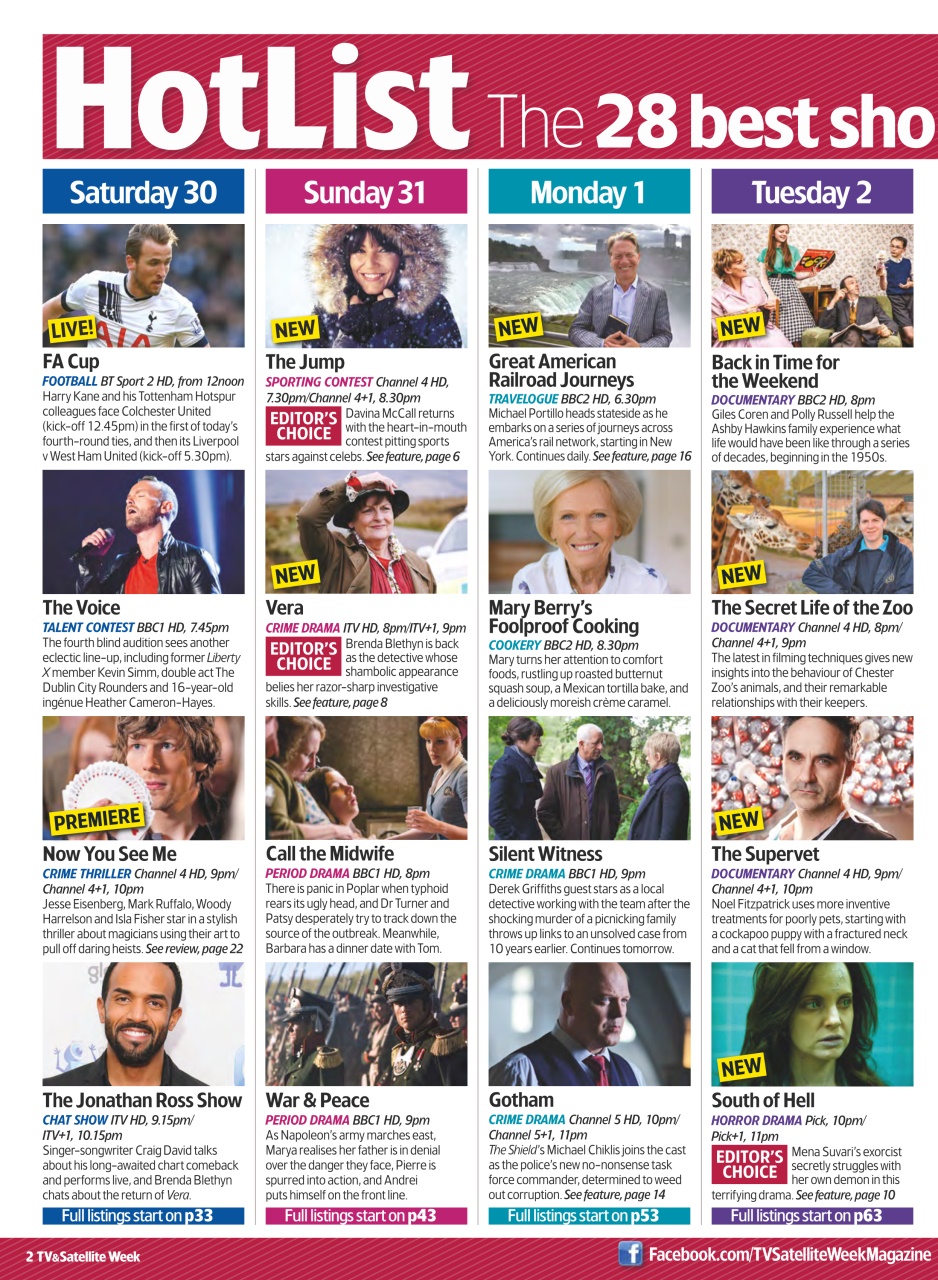 TV & Satellite Week Preview Pages