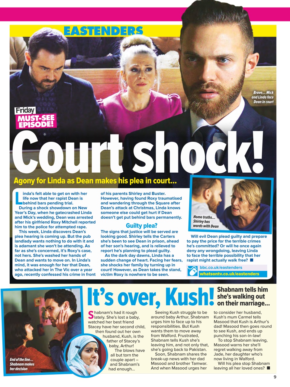 What's on TV Preview Pages