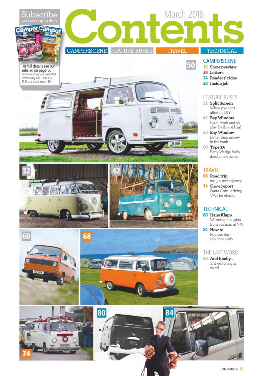 VW Camper Preview Pages