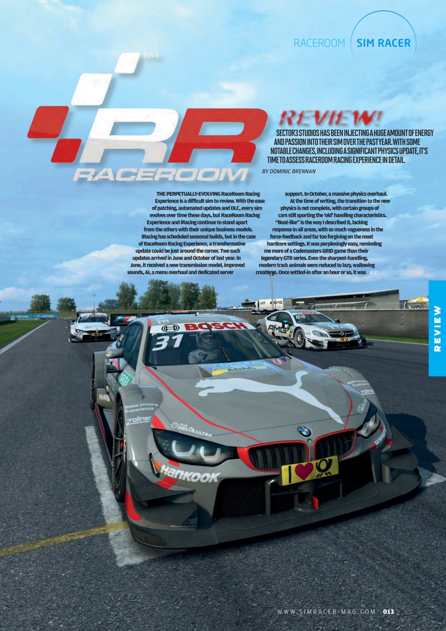Sim Racer Preview Pages