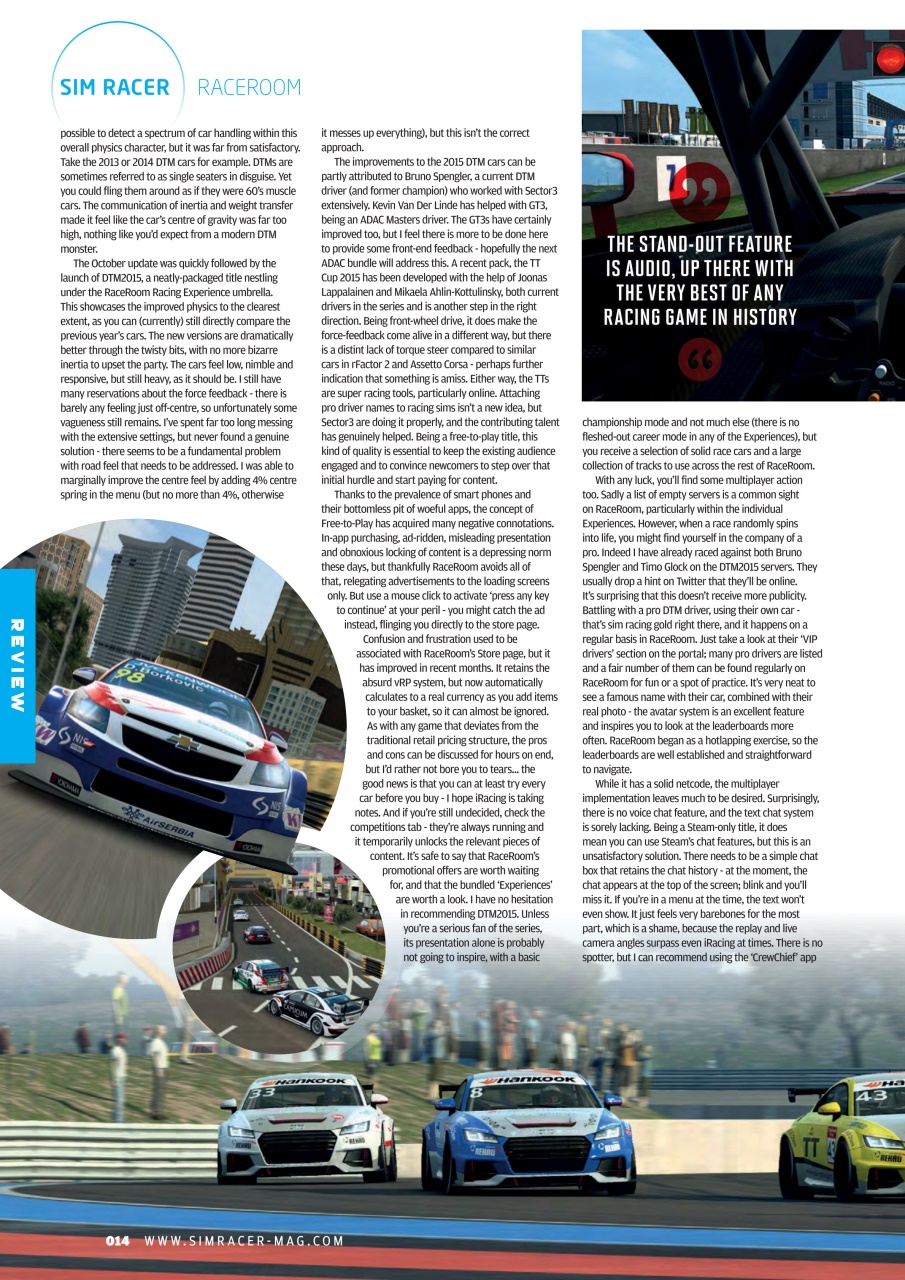 Sim Racer Preview Pages