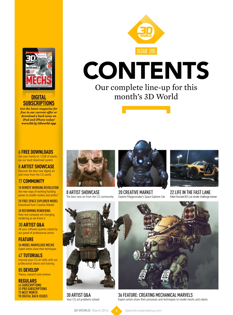 3D World Preview Pages