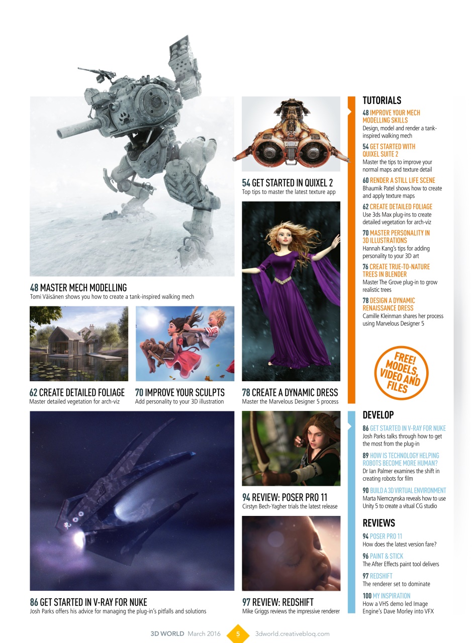 3D World Preview Pages