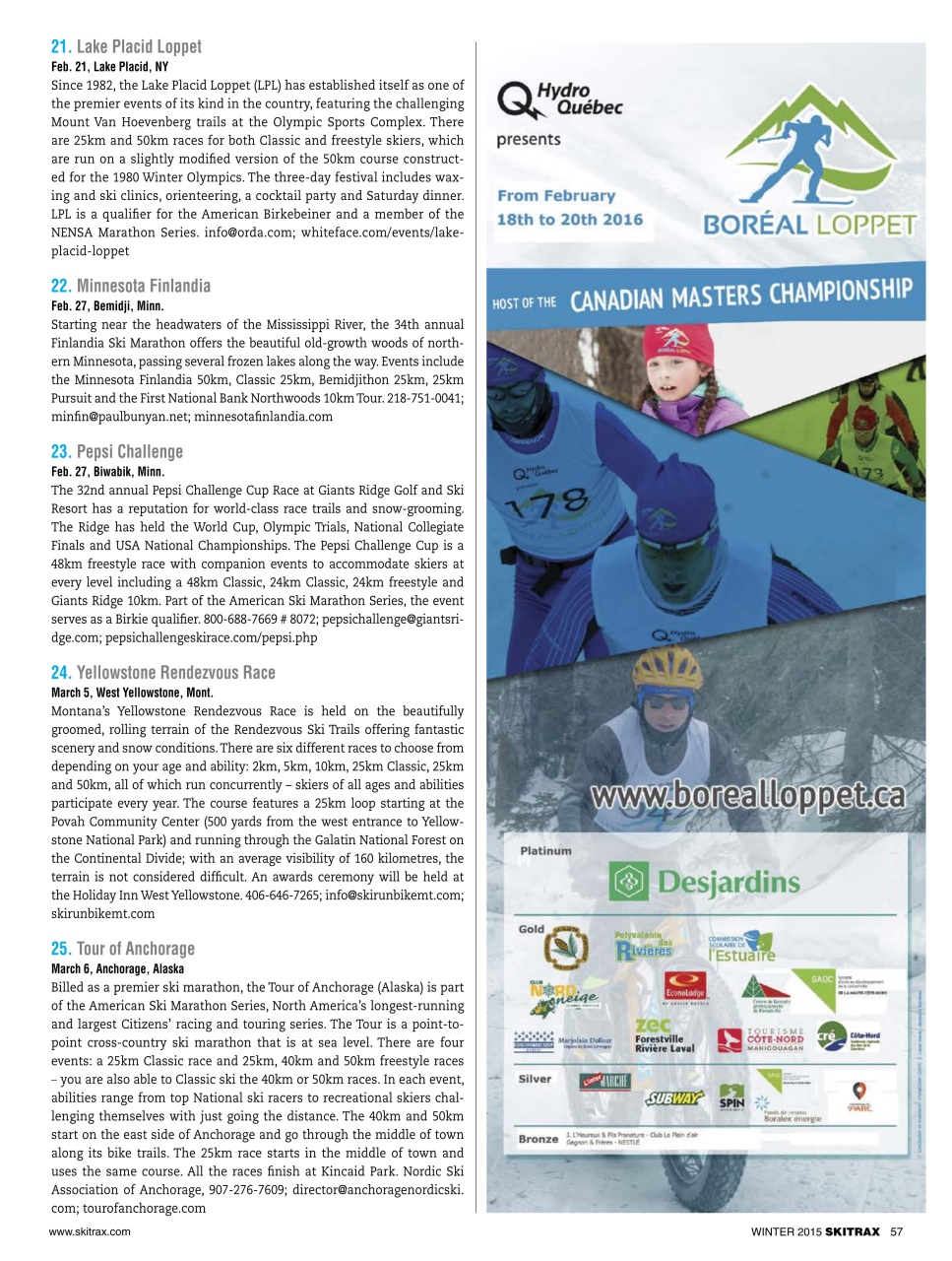 SkiTrax Preview Pages