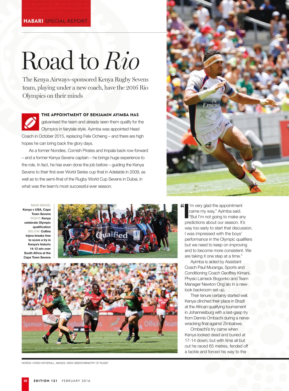 MSAFIRI – Kenya Airways Inflight Preview Pages