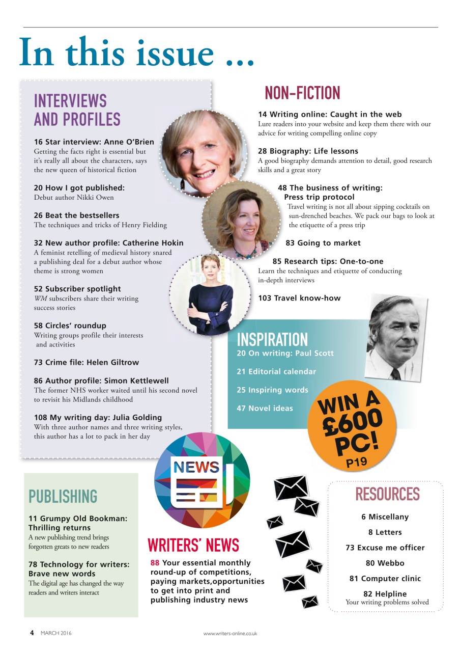 Writing Magazine Preview Pages