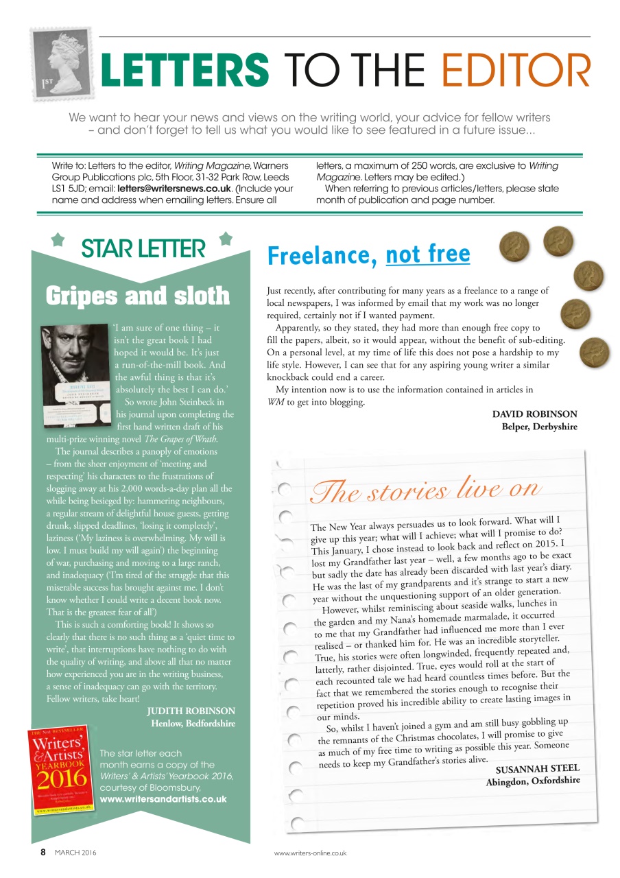 Writing Magazine Preview Pages